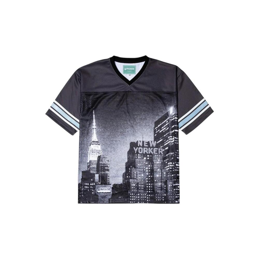 Brigade Men's New Yorker Football Jersey Black